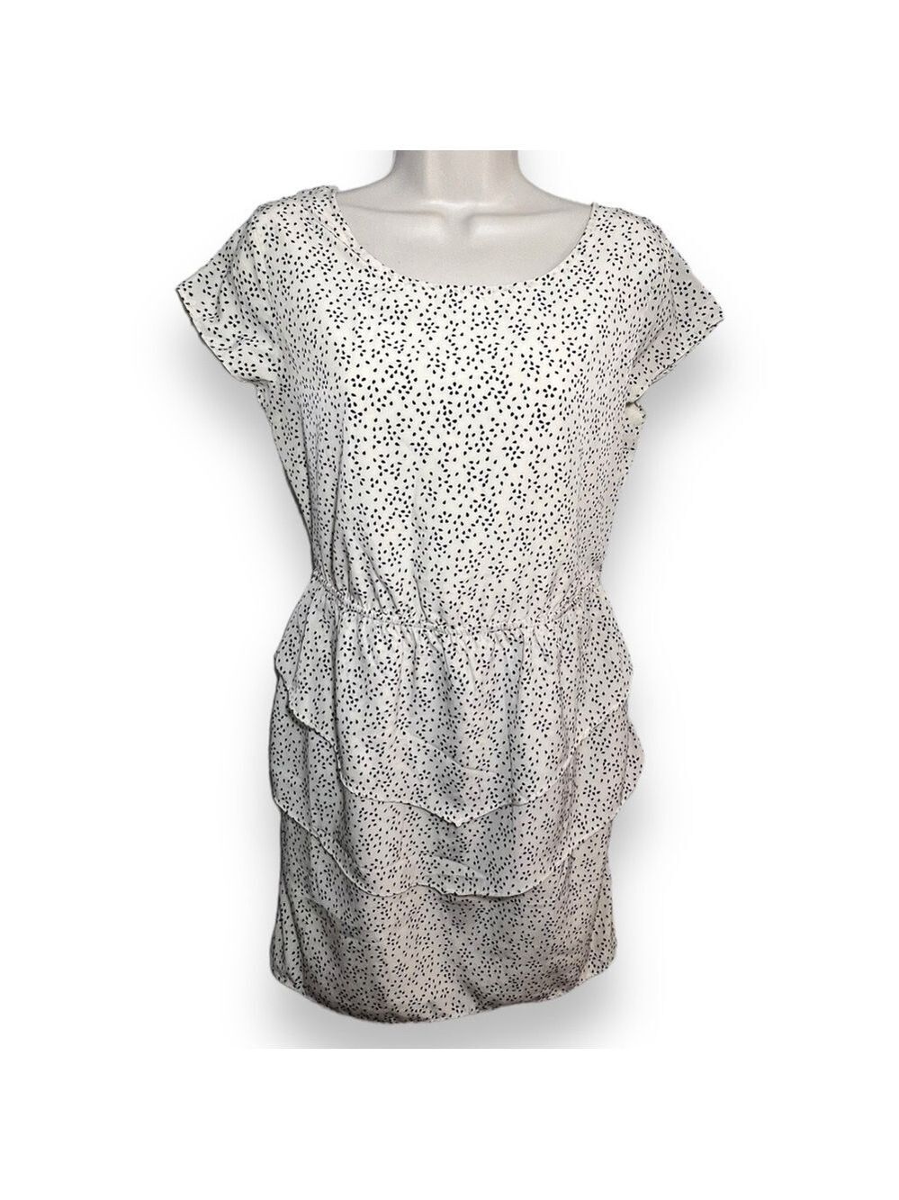 Anthropologie Coincidence and Chance Women’s Open Back Dress Cream Black Size M